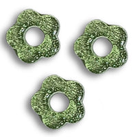 101- Fleur BABY glitter menthe - 20mm