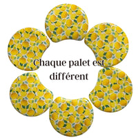 MOON 1030B- Palet lune incurvé DESIGN - Motif Citrons