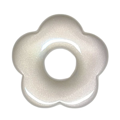 76- Fleur Capucine Blanc nacré - 27mm