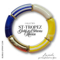 ST-TROPEZ Bracelet Gold Citrons Marin