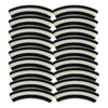 461 - Tubes incurvés DESIGN - Motif Rayures 8MM - Réglisse
