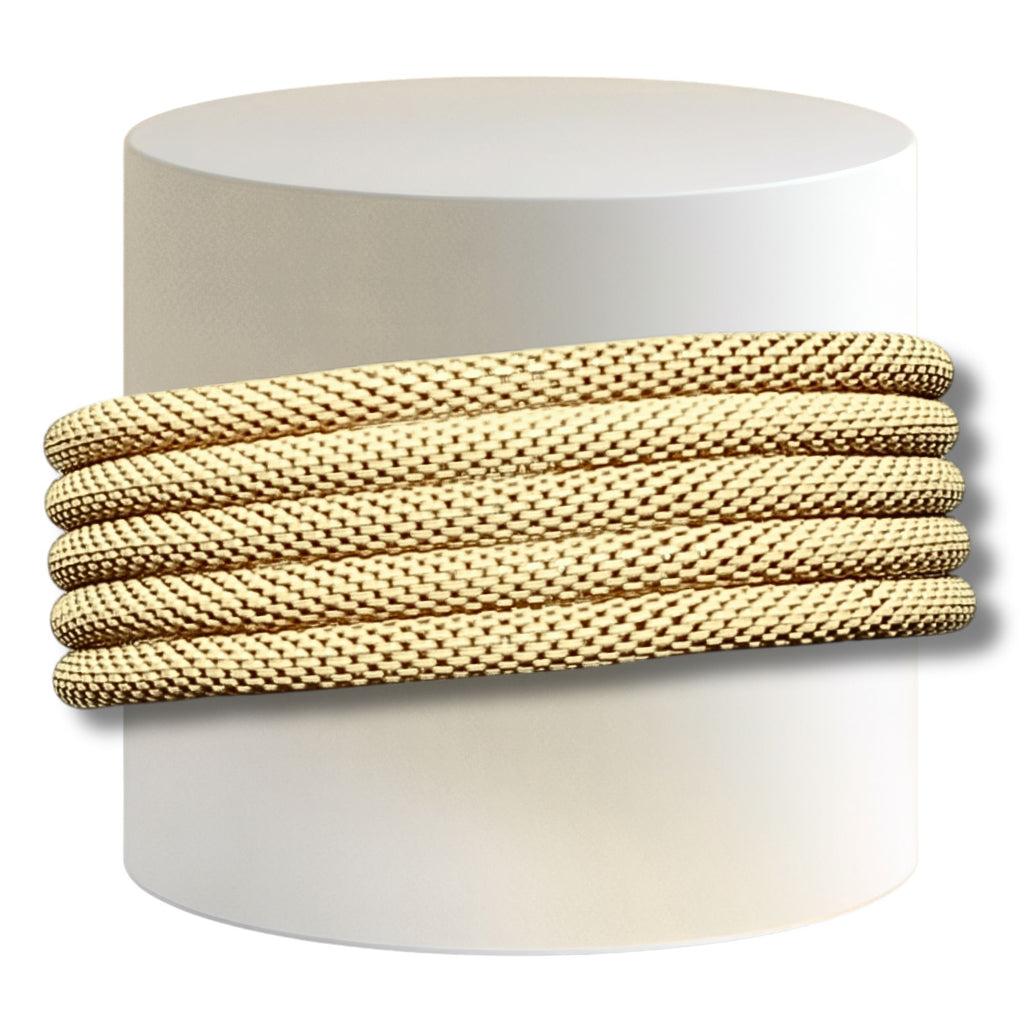 22- Bracelet élastique cotte de mailles - Nude Mat