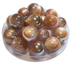 295 - Boules acryliques Oeil de chat AB - Nude 20MM