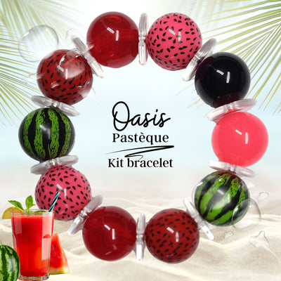 KIT bracelet collection Oasis- Pastèque #6