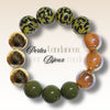 231 - Boules acryliques Léopard Olivine 16MM