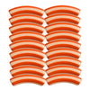 454 - Tubes incurvés DESIGN - Motif Rayures 8MM - Orange