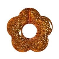 85- Fleur Capucine Glitter orange
