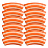 454 - Tubes incurvés DESIGN - Motif Rayures 12MM - Orange