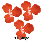 9- Fleur orchidée Orange - 40MM