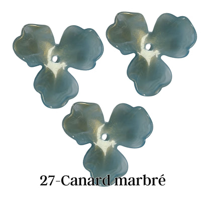 27- Fleur orchidée Canard marbré - 40MM