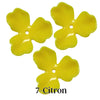 7- Fleur orchidée Citron - 40MM