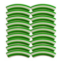 457 - Tubes incurvés DESIGN - Motif Rayures 8MM - Matcha