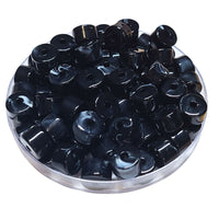 17- Cylindres 1/4 de tube - Noir marbré 12MM