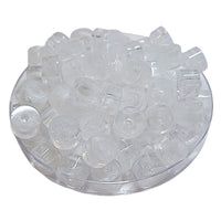 1- Cylindres 1/4 de tube - Quartz blanc 12MM