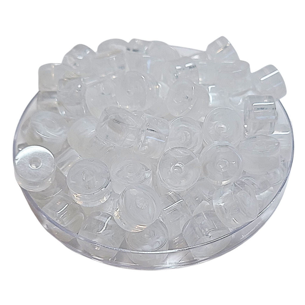 1- Cylindres 1/4 de tube - Quartz blanc 12MM