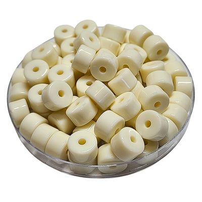 2- Cylindre 1/4 de tube - Ivoire 12MM