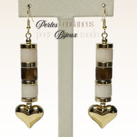 1- Cylindres 1/4 de tube - Quartz blanc 12MM