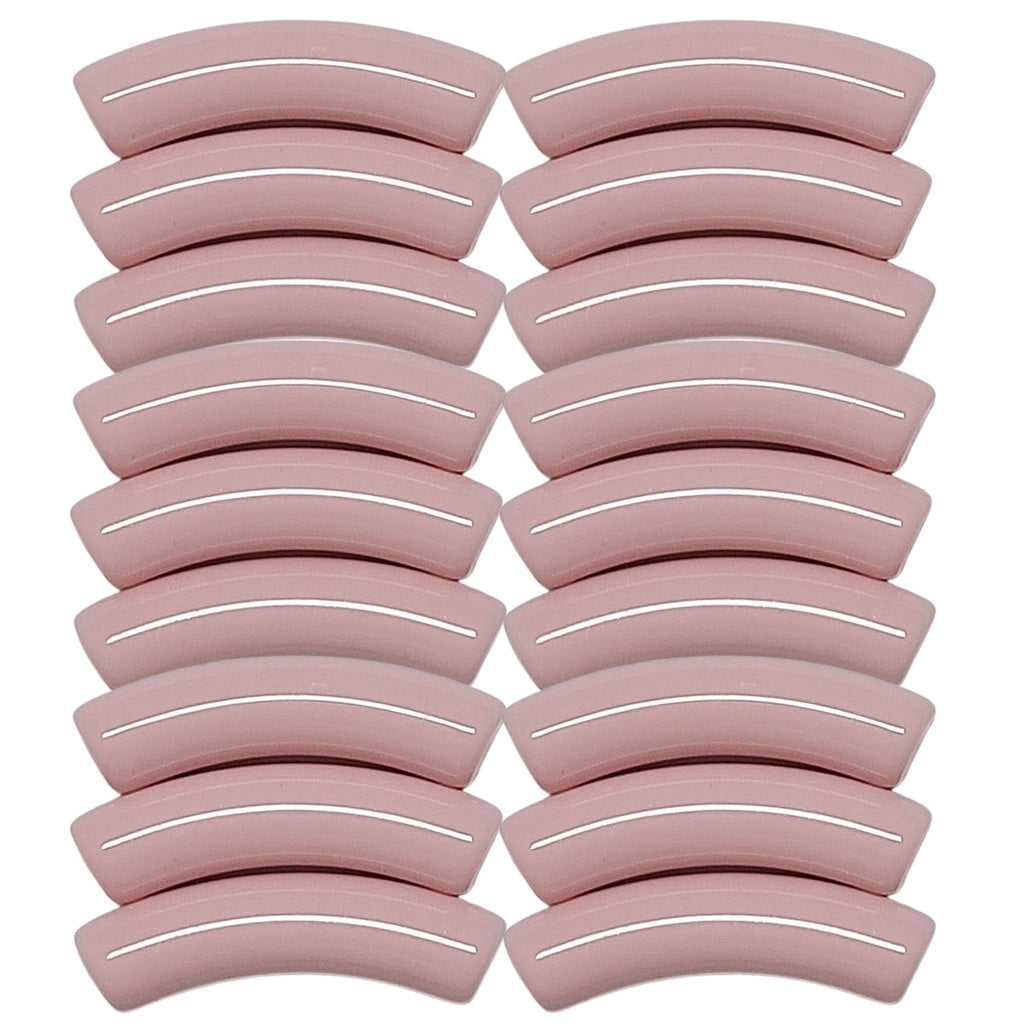 419 - Tubes incurvés Rose poudré 8MM