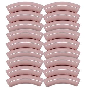 419 - Tubes incurvés Rose poudré 8MM