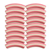 451 - Tubes incurvés DESIGN - Motif Rayures 8MM - Rose
