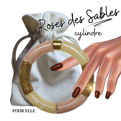 Bracelet SIGNATURE Roses des Sables cylindre