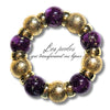 315 - Boules acryliques effet Murano - Violet 20MM
