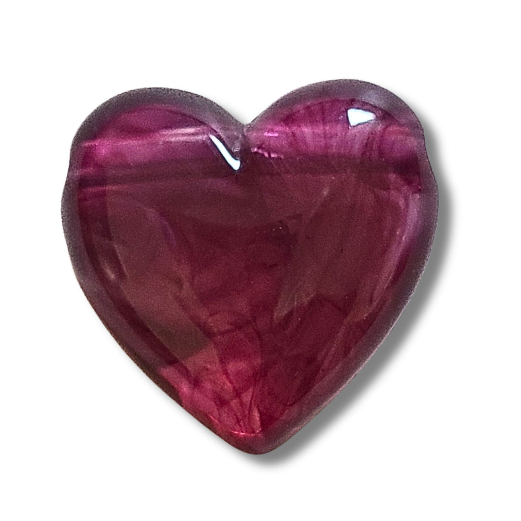 7- Coeur Heartline,  Violet d'évêque marbré
