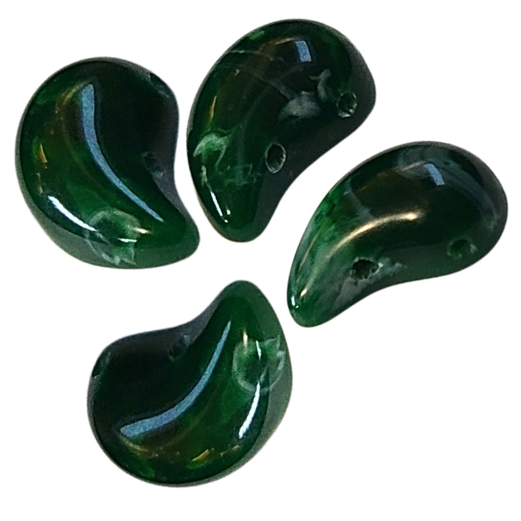 9- Magatama, Vert sapin marbré