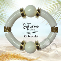 KIT bracelet collection Saturne - Ivoire #14