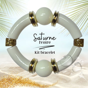 KIT bracelet collection Saturne - Ivoire #14