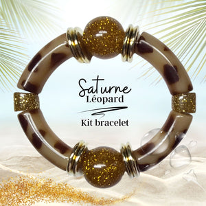 KIT bracelet collection Saturne - Léopard #13