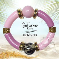 KIT bracelet collection Saturne - Rose #11