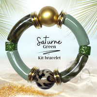 KIT bracelet collection Saturne - Green #12