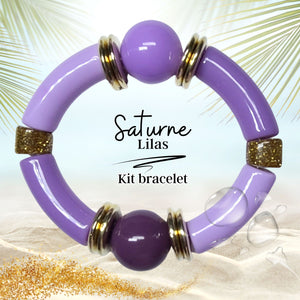 KIT bracelet collection Saturne - Lilas #10