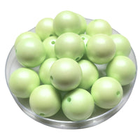134 - Boules acryliques Satin anis 20MM
