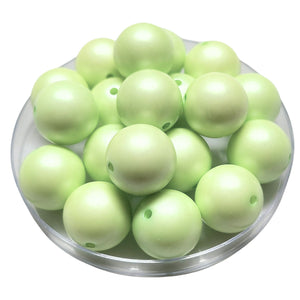 134 - Boules acryliques Satin anis 20MM