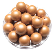 126 - Boules acryliques Satin orange 20MM