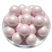 127 - Boules acryliques Satin rose clair 20MM