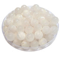 345 - Boules acryliques Scintillante Blanc 12MM