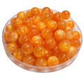 347 - Boules acryliques Scintillante Mandarine 12MM