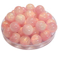 349 - Boules acryliques Scintillante Rose clair 16MM