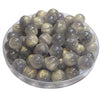 358 - Boules acryliques Scintillante Gris souris 12MM