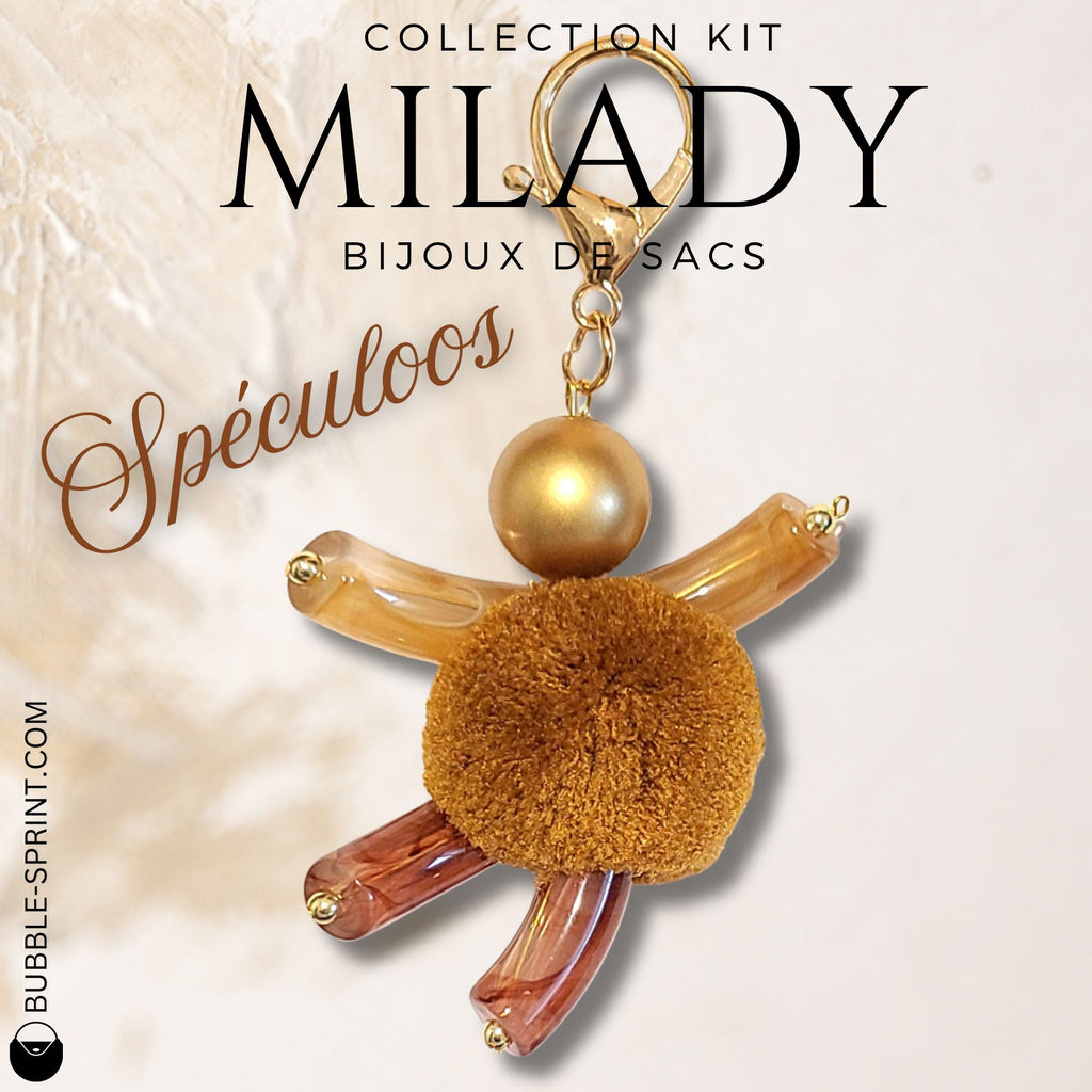 5 -Milady Spéculoos KIT Bijou de sac/porte-clés