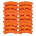 201 - Tubes incurvés Graffiti Orange splatter 8MM