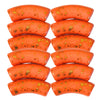 201 - Tubes incurvés Graffiti Orange splatter 12MM