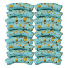214 - Tubes incurvés Graffiti Turquoise splatter 8MM