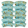214 - Tubes incurvés Graffiti Turquoise splatter 12MM