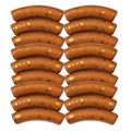 222 - Tubes incurvés Graffiti Noisette splatter 8MM