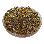 8MM- Rondelles crantées, doré réf PLO-8