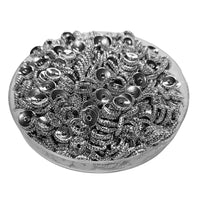 8MM- Rondelles crantées, argent réf PLA-8